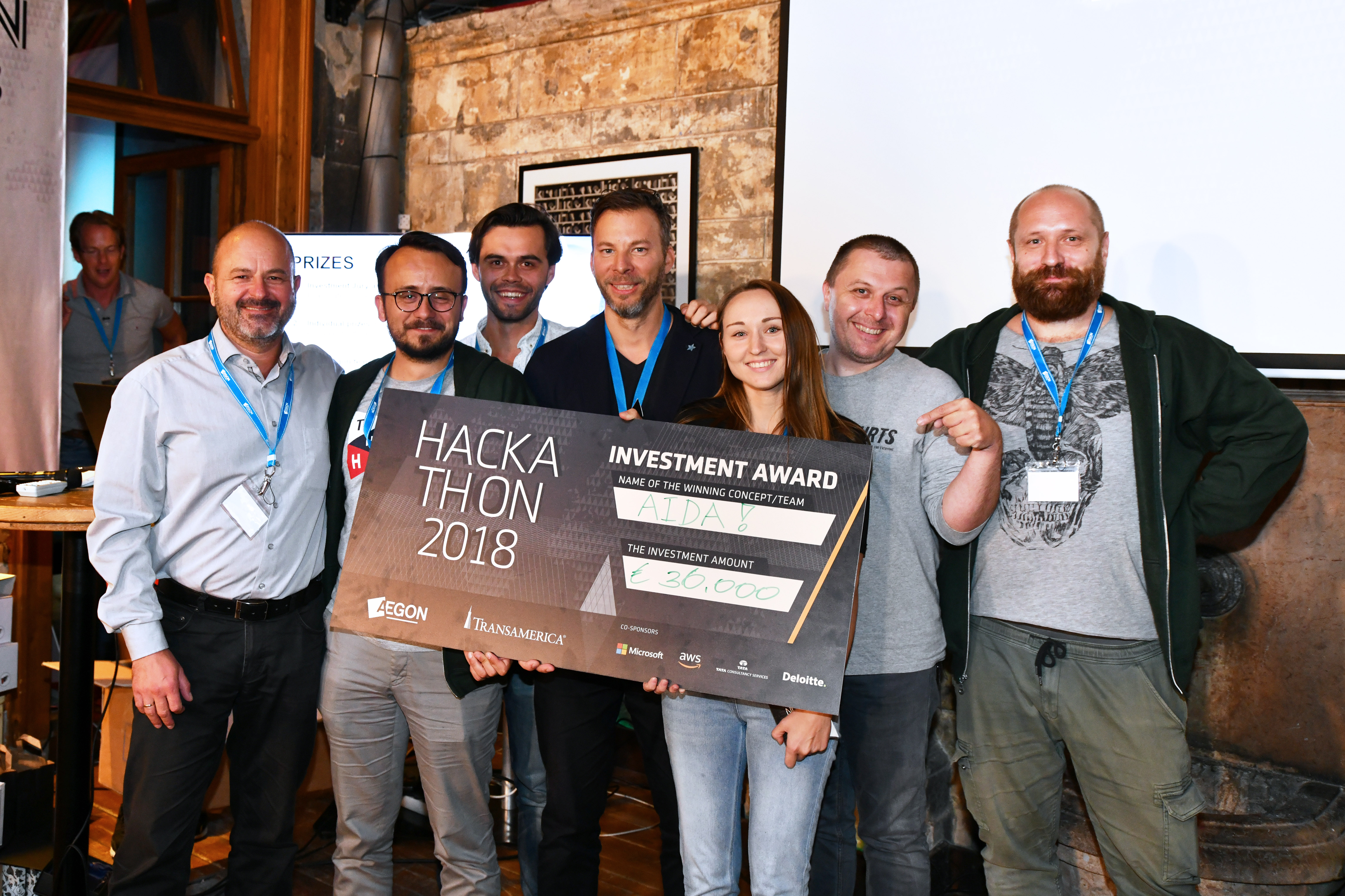 Team AIDA, winner of the investment prize in Budapest