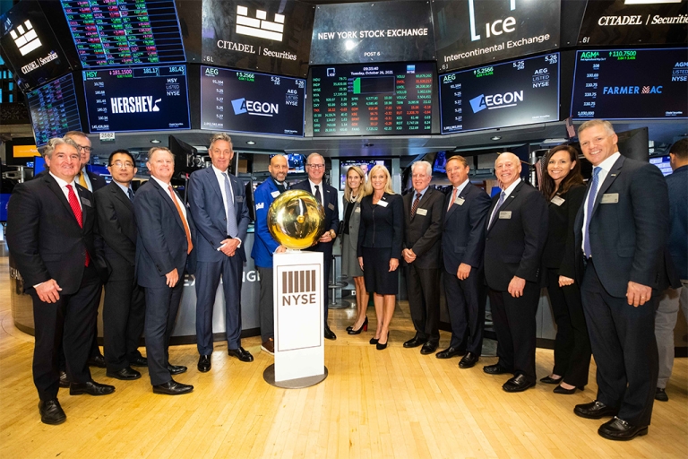 CEO Lard Friese was joined by CEO and CFO of Transamerica, as well as senior leaders in the Aegon Asset Management U.S. division.