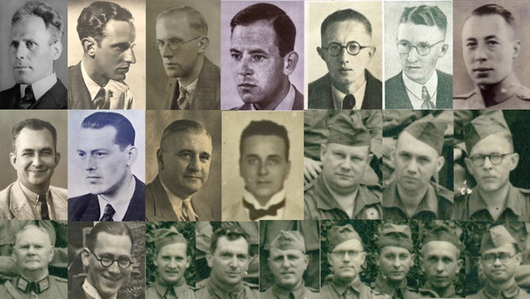 Some of the colleagues who died during World War II
