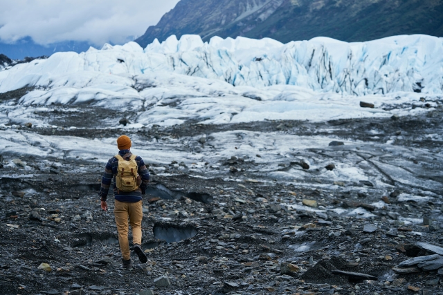 Climate change melting ice